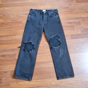 Citizens of Humanity Lost Romance Emery Relaxed Straight Leg Distressed Jeans 27